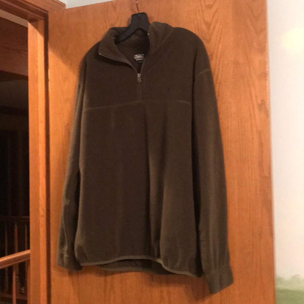 Men’s Ralph Lauren Polo dark olive green half zip